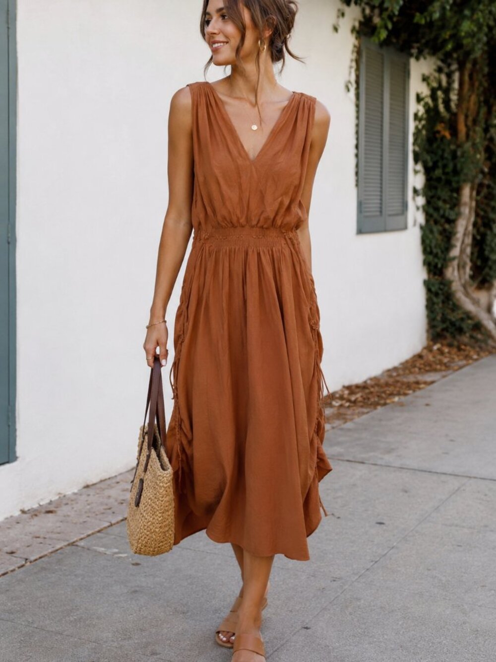 Ramy Brook Hayley Drawstring Dress